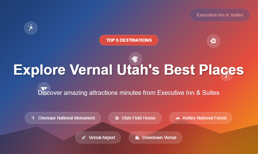 Explore Top 5 Places in Vernal UT with Executive Inn & Suites